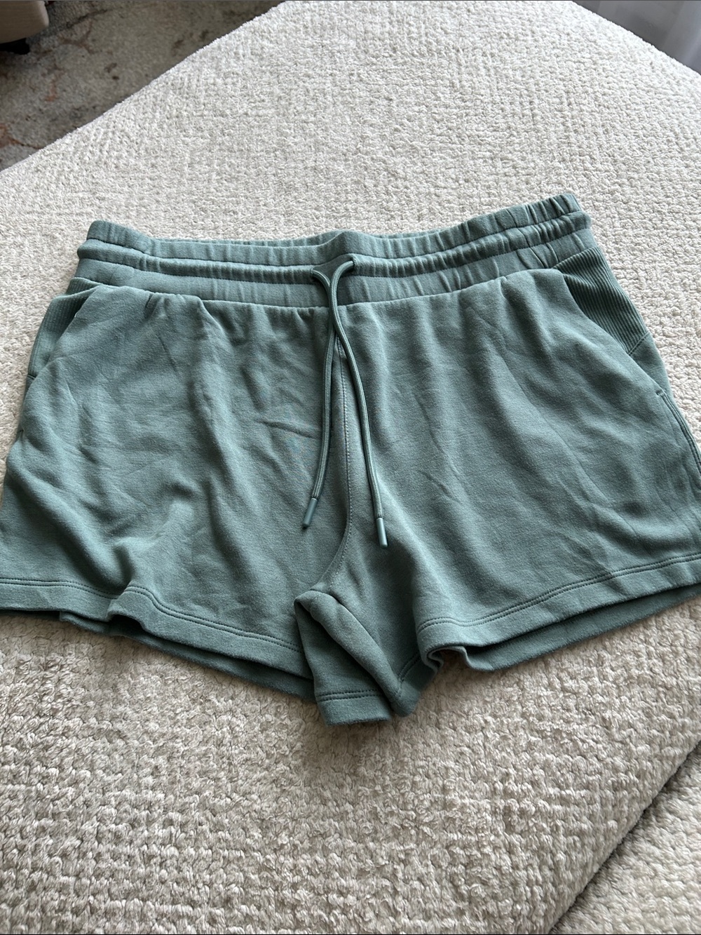Women’s Casual Drawstring Lounge Shorts - Sage Green